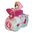 Windeltorte | Windelmotorrad Fußabdruck in rosa | Babygeschenk Mädchen