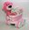 Windeltorte | Windelkinderwagen mit Plüsch Löwe in rosa | Mädchen