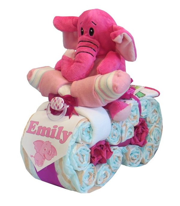 Windelmotorrad "Elefant" rosa